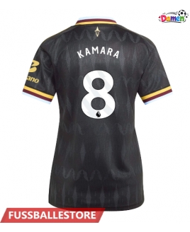Günstige Aston Villa Boubacar Kamara #8 Auswärtstrikot Damen 2026-27 Kurzarm
